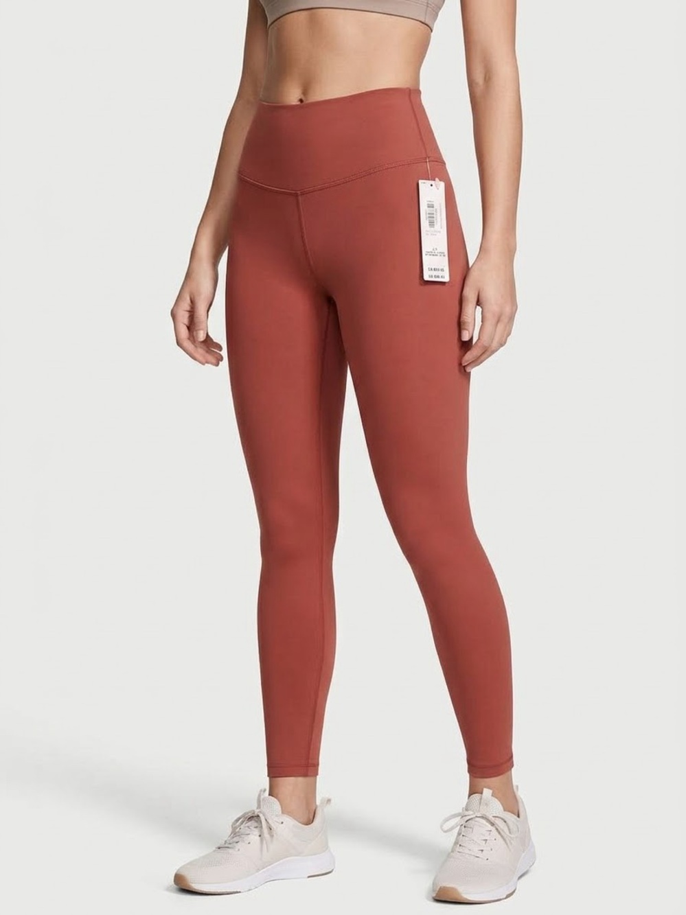 VSX Victoria's Secret Elevate High Rise Leggings Large Terracotta NWT 27"